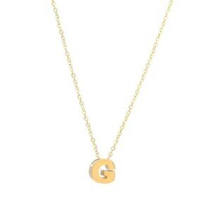 14K GOLD G INITIAL NECKLACE